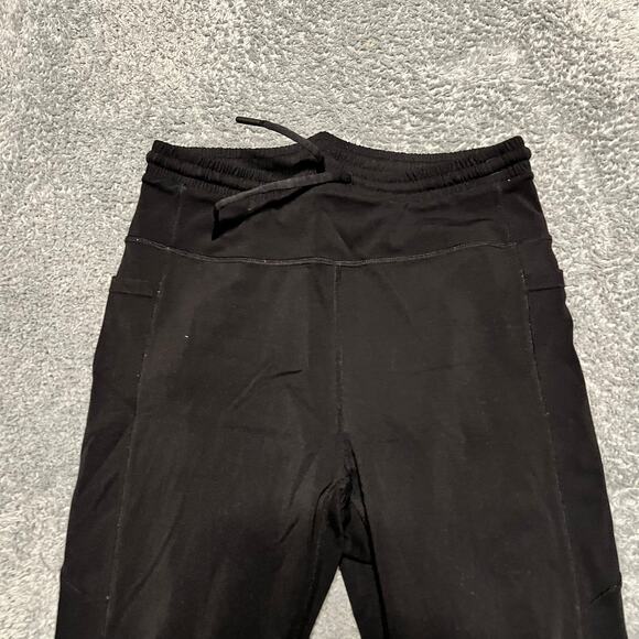 Zyia Active Pants Womens 6/8 Black Jogger Crop Performance Pocket - Picture 2 of 10